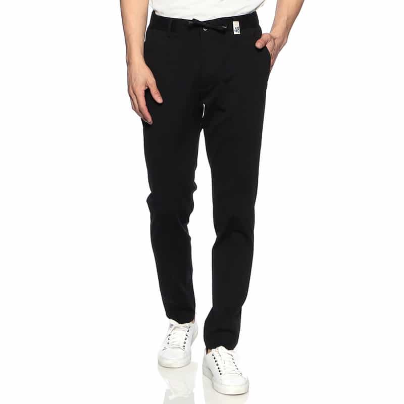 GIABSARCHIVIO GIABSARCHIVIO＜ジャブスアルキヴィオ＞ウォッシャブルジャージーパンツ "MASACCIO" BLACK