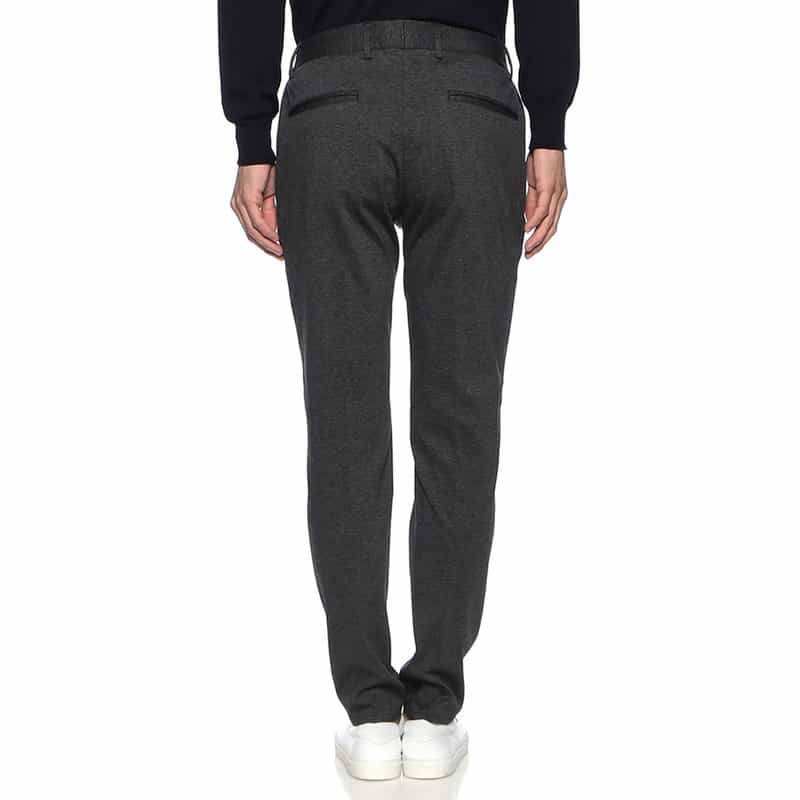 GIABSARCHIVIO GIABSARCHIVIO＜ジャブスアルキヴィオ＞ウォッシャブルジャージーパンツ "MASACCIO" DARK GRAY