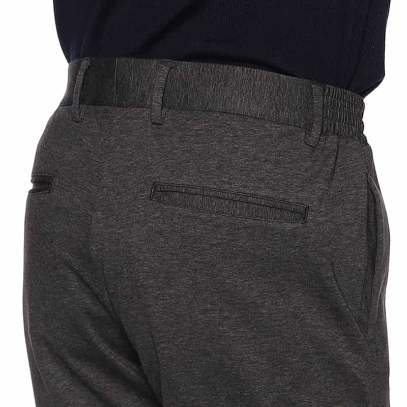 GIABSARCHIVIO GIABSARCHIVIO＜ジャブスアルキヴィオ＞ウォッシャブルジャージーパンツ "MASACCIO" DARK GRAY