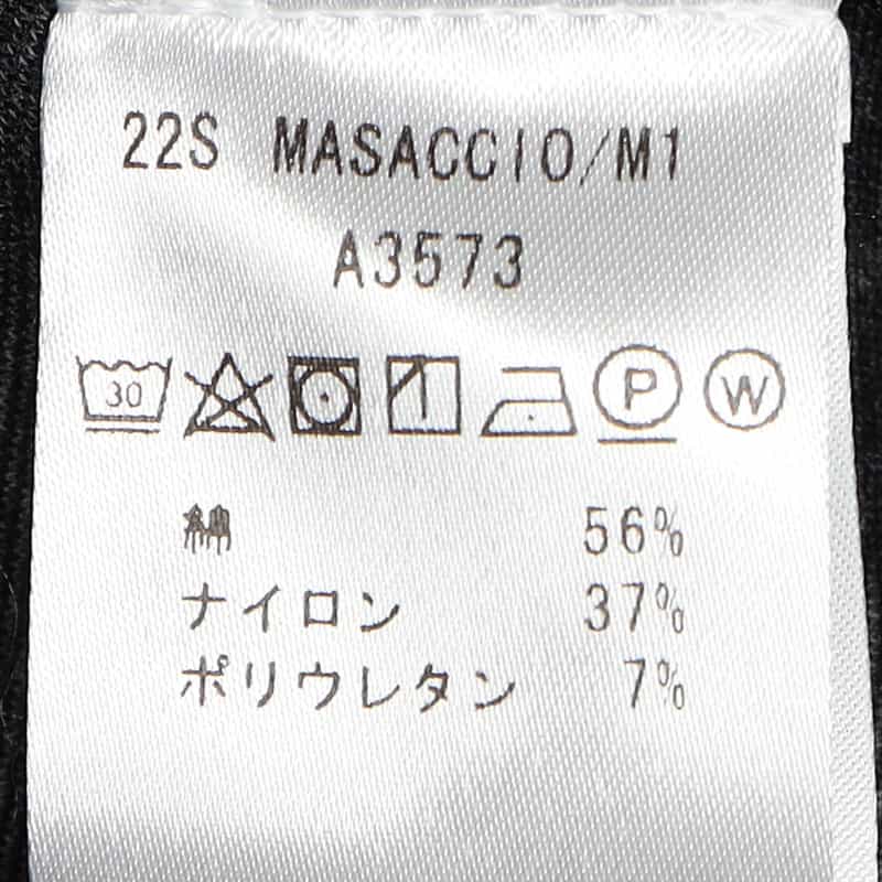 GIABSARCHIVIO GIABSARCHIVIO＜ジャブスアルキヴィオ＞ウォッシャブルジャージーパンツ "MASACCIO" DARK GRAY