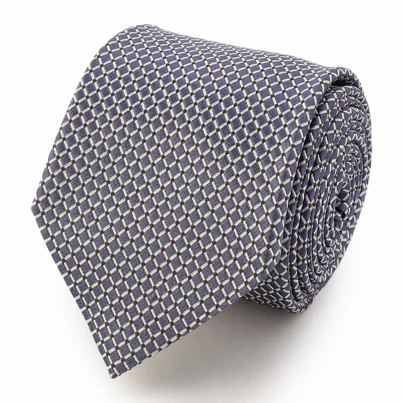 ALTEA グリッド柄タイ BLUE