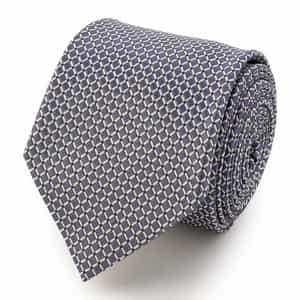 グリッド柄タイ