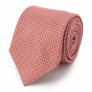 グリッド柄タイ