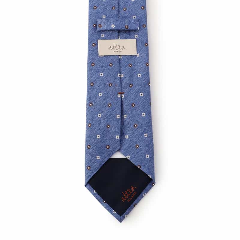 ALTEA 小花柄タイ BLUE