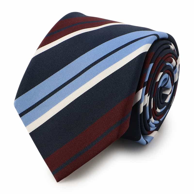 ALTEA ストライプ柄タイ NAVY
