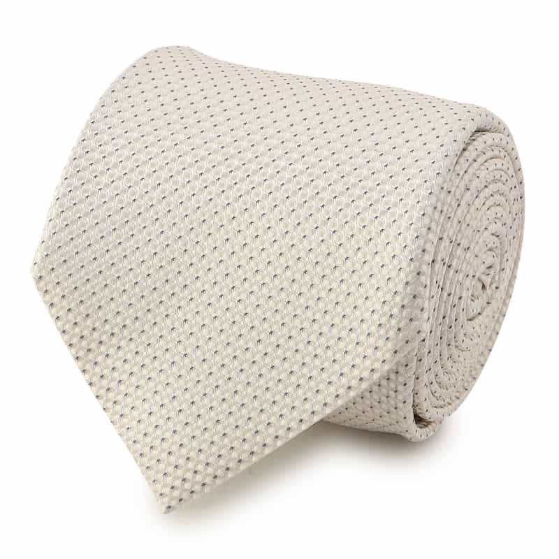 ALTEA ドット柄タイ WHITE