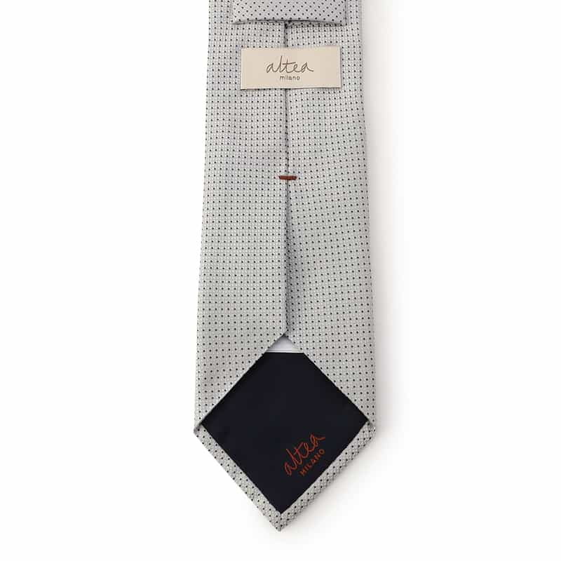 ALTEA ドット柄タイ SILVER