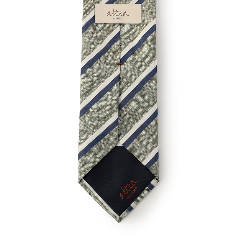 ALTEA ストライプ柄タイ GREEN