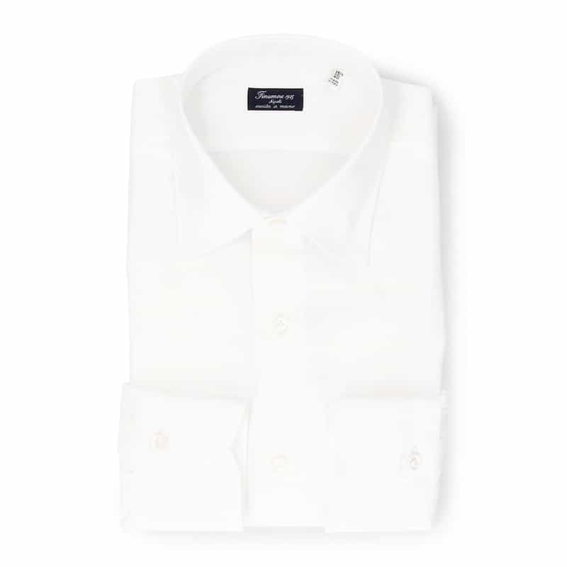 FINAMORE ドレスシャツ "MILANO" WHITE
