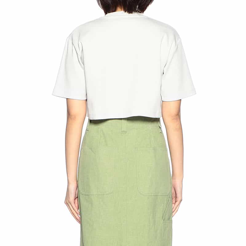 OFF-WHITE クロップド ロゴTシャツ LIGHT BLUE