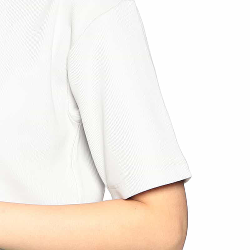 OFF-WHITE クロップド ロゴTシャツ LIGHT BLUE