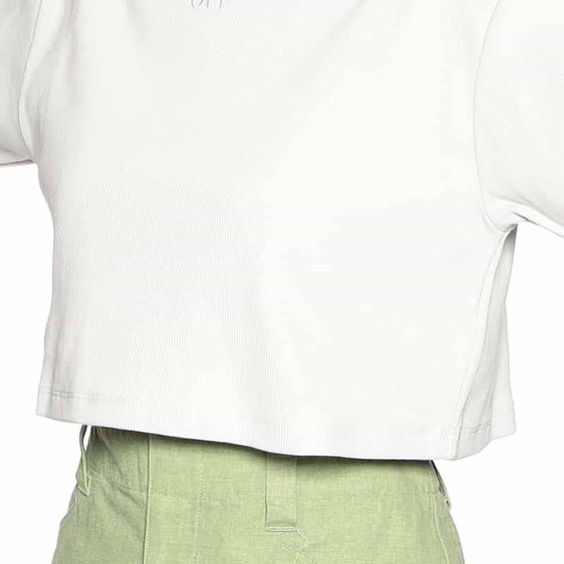 OFF-WHITE クロップド ロゴTシャツ LIGHT BLUE