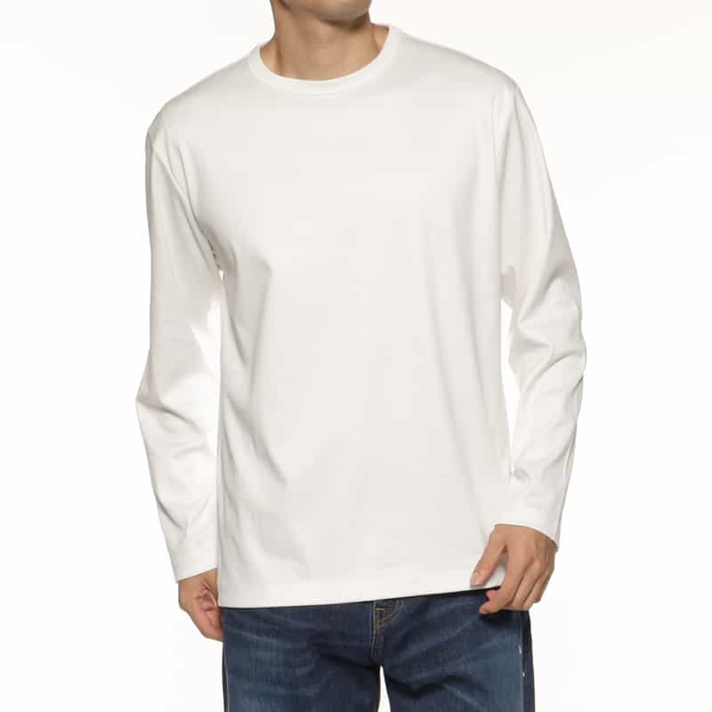 BARNEYS NEW YORK ロングスリーブカットソー（アルビニ社製コットン使用） WHITE