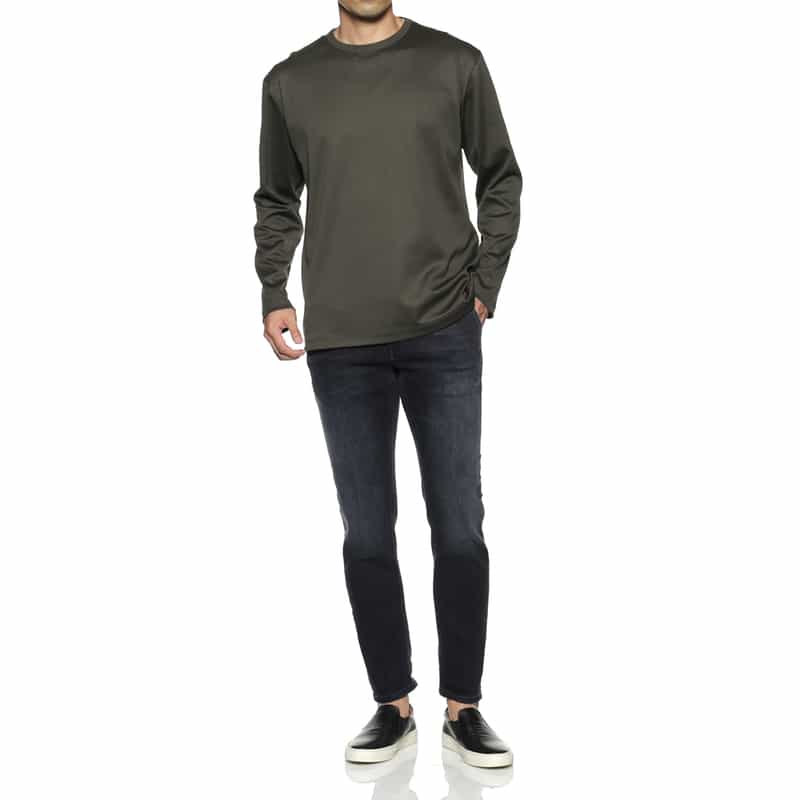 BARNEYS NEW YORK ロングスリーブカットソー（アルビニ社製コットン使用） KHAKI