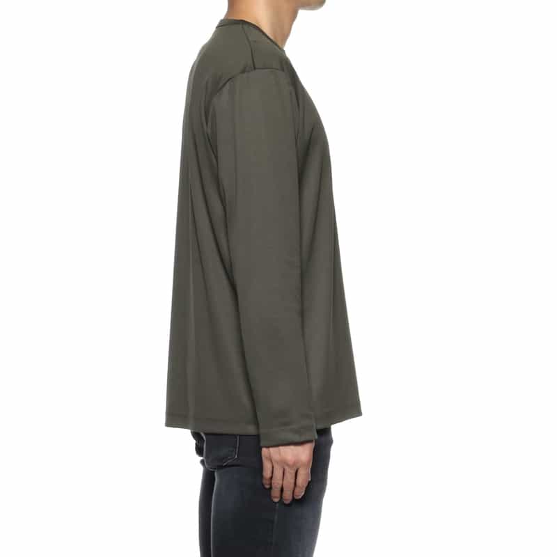 BARNEYS NEW YORK ロングスリーブカットソー（アルビニ社製コットン使用） KHAKI