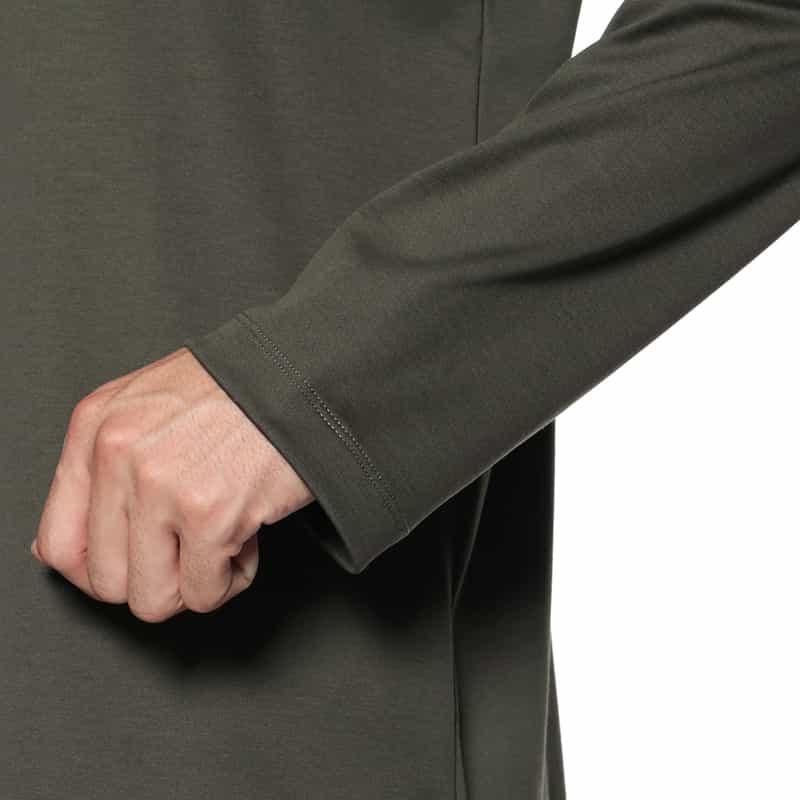 BARNEYS NEW YORK ロングスリーブカットソー（アルビニ社製コットン使用） KHAKI