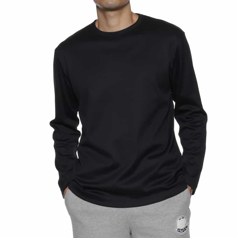 BARNEYS NEW YORK ロングスリーブカットソー（アルビニ社製コットン使用） BLACK