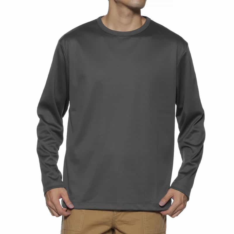 BARNEYS NEW YORK ロングスリーブカットソー（アルビニ社製コットン使用） GRAY