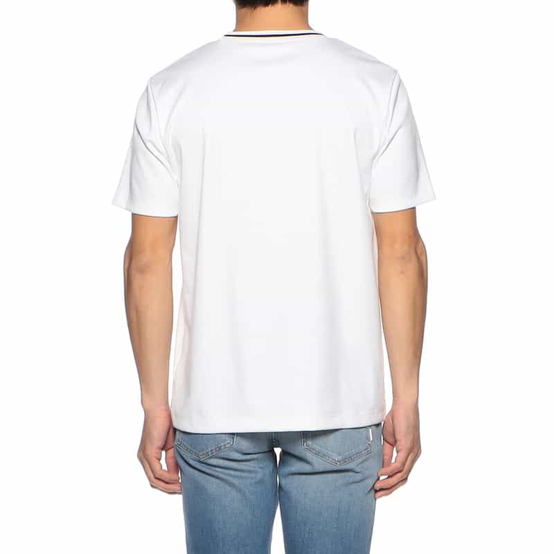 BARNEYS NEW YORK クルーネックラインニットTシャツ WHITE
