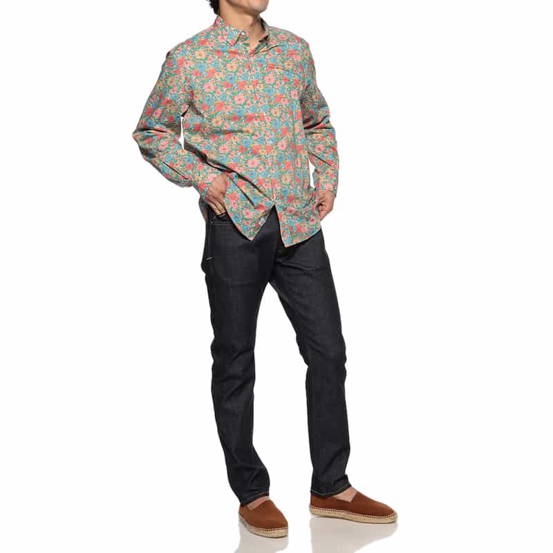 FRANK&EILEEN フラワー柄シャツ “FINBAR" MULTI COLOR