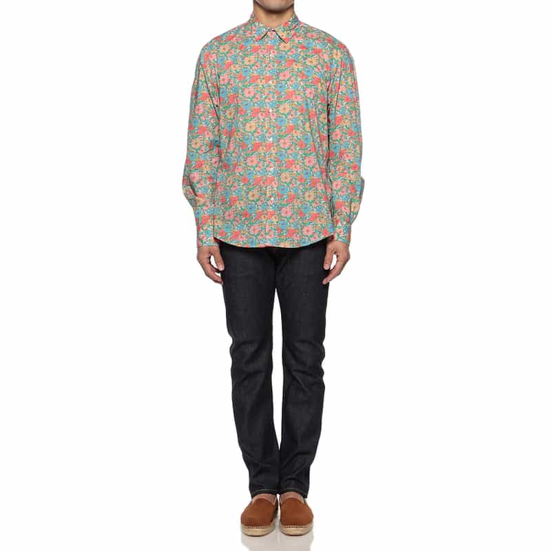 FRANK&EILEEN フラワー柄シャツ “FINBAR" MULTI COLOR