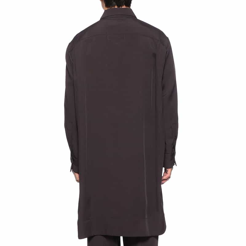 OVERCOAT ドロップショルダーコート DARK BROWN