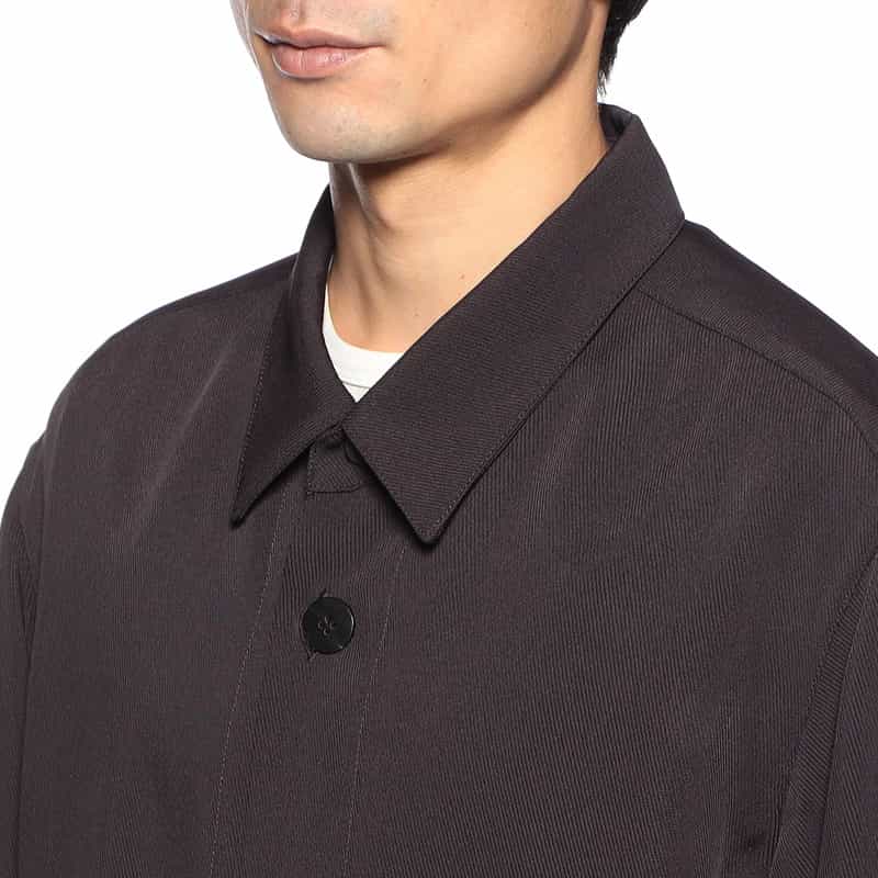 OVERCOAT ドロップショルダーコート DARK BROWN