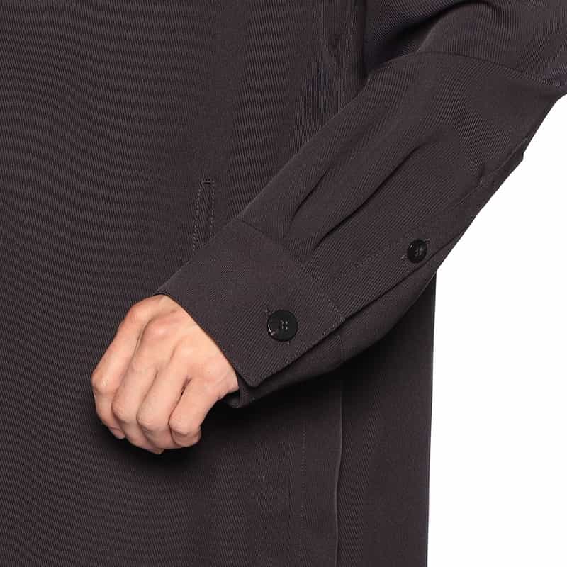 OVERCOAT ドロップショルダーコート DARK BROWN