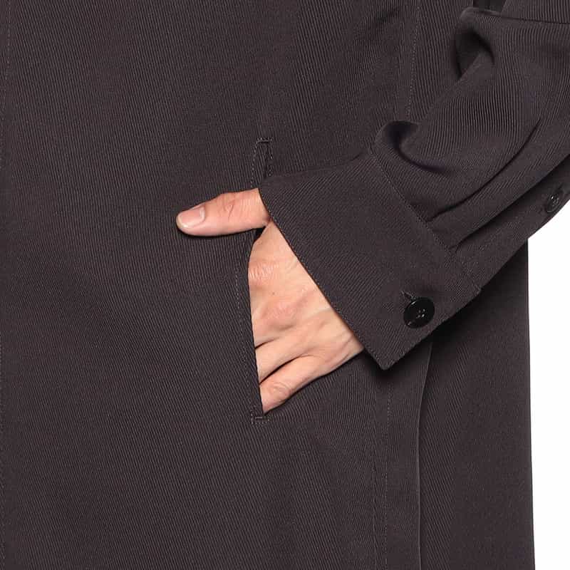 OVERCOAT ドロップショルダーコート DARK BROWN