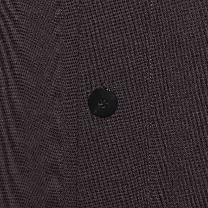 OVERCOAT ドロップショルダーコート DARK BROWN