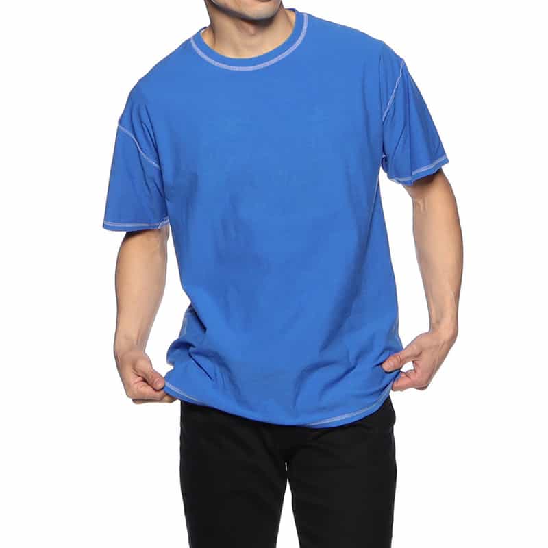 OVERCOAT バックプリントTシャツ BLUE
