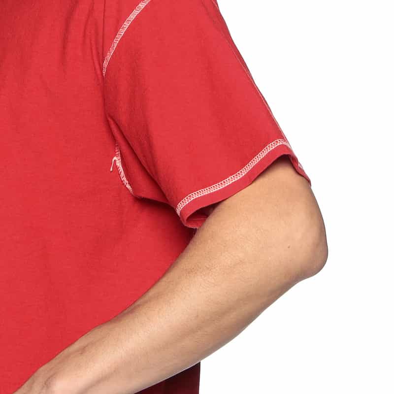 OVERCOAT バックプリントTシャツ RED