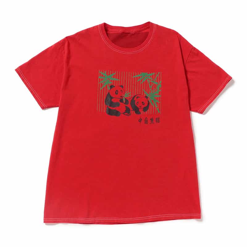 OVERCOAT バックプリントTシャツ RED