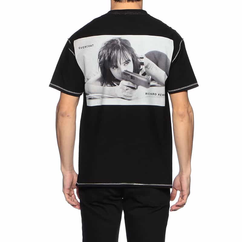OVERCOAT バックプリントTシャツ BLACK