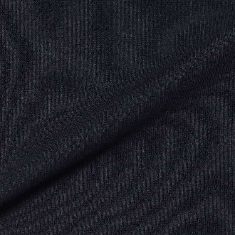 BARNEYS NEW YORK ウォッシャブル バックオープン リブ カットソー(ふろしき付き) NAVY