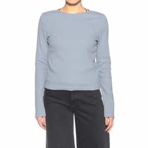 ウォッシャブル バックオープン リブ カットソー(ふろしき付き)