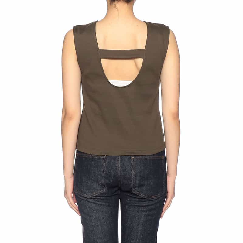 BARNEYS NEW YORK ウォッシャブル バッグオープンカットソー(ふろしき付き) KHAKI