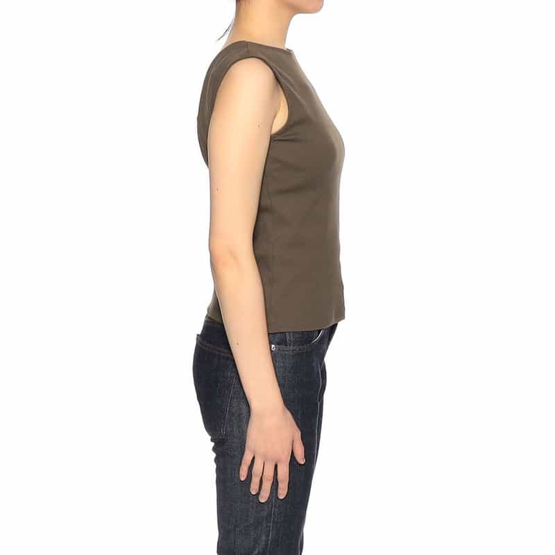 BARNEYS NEW YORK ウォッシャブル バッグオープンカットソー(ふろしき付き) KHAKI