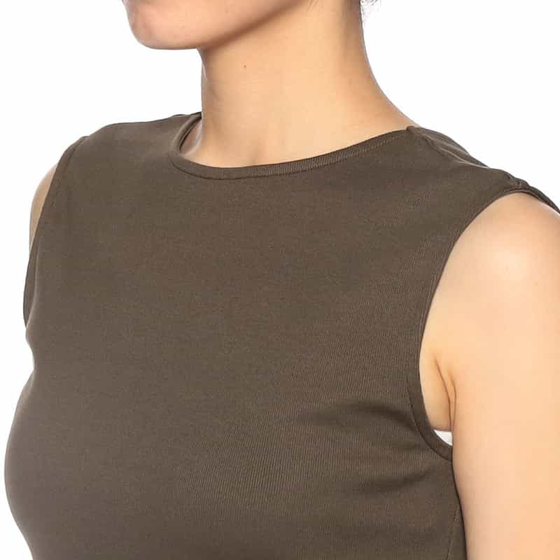 BARNEYS NEW YORK ウォッシャブル バッグオープンカットソー(ふろしき付き) KHAKI