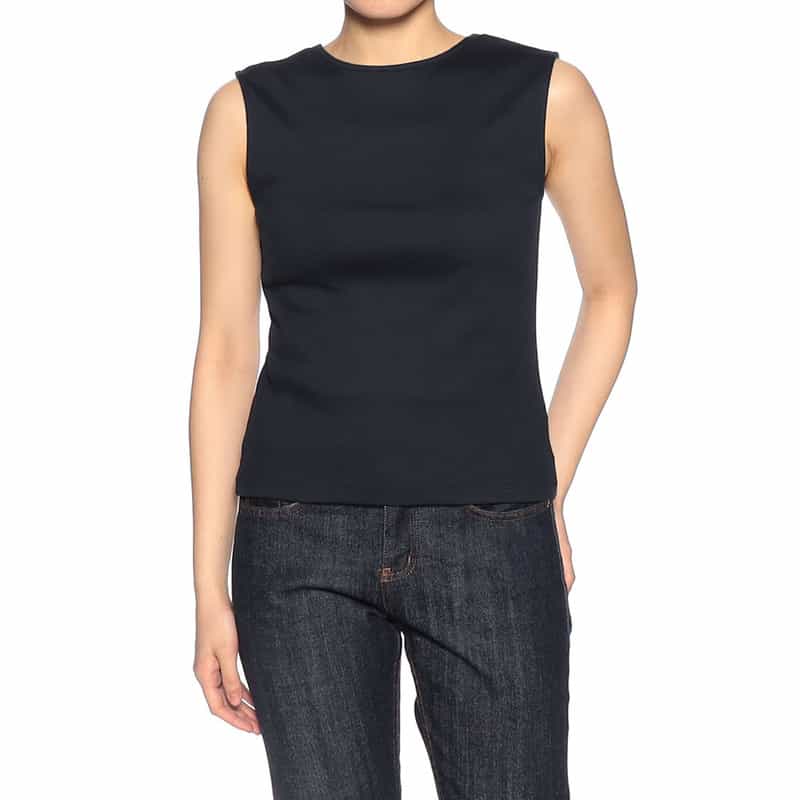 BARNEYS NEW YORK ウォッシャブル バッグオープンカットソー(ふろしき付き) NAVY