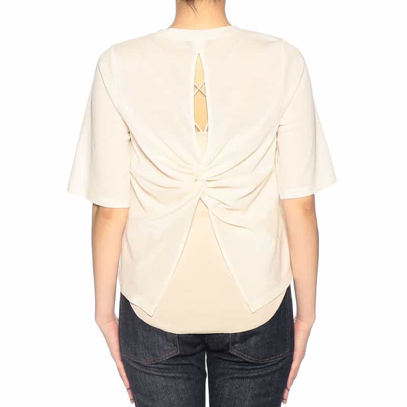 BARNEYS NEW YORK ウォッシャブル バッグツイルプルオーバー(ふろしき付き) IVORY