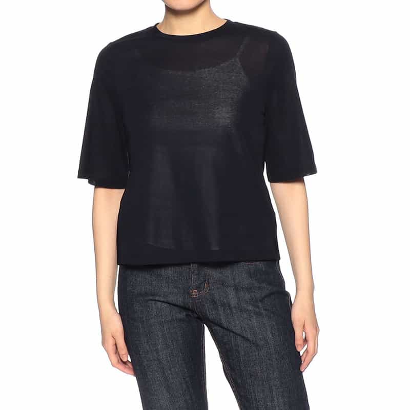 BARNEYS NEW YORK ウォッシャブル バッグツイルプルオーバー(ふろしき付き) NAVY