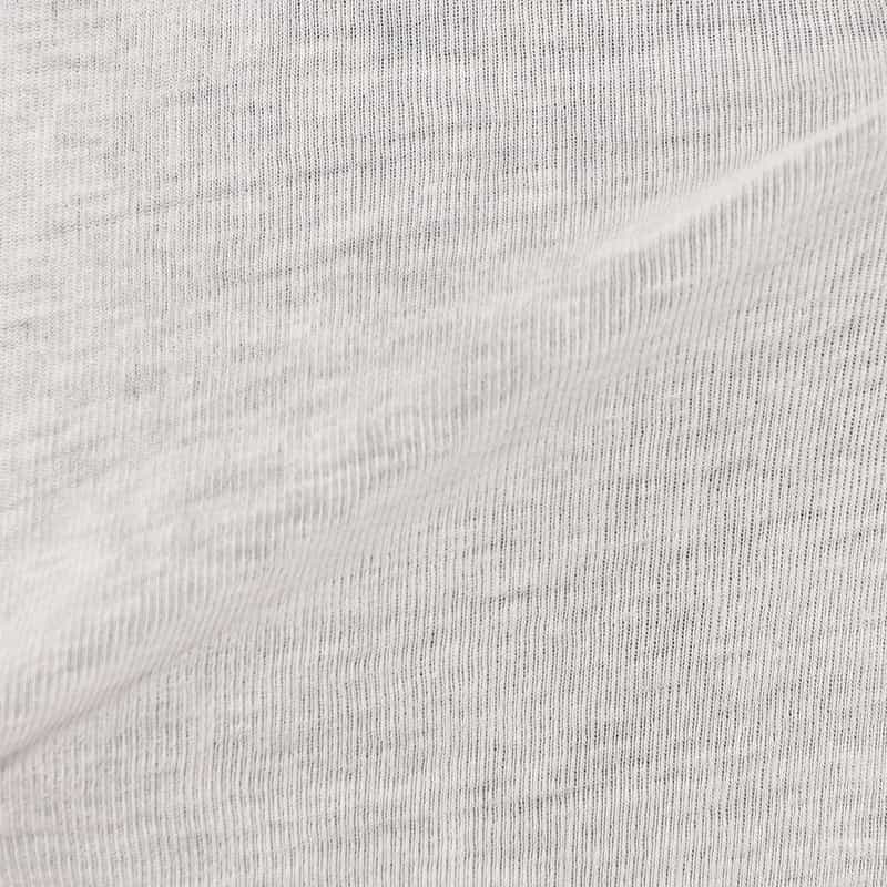 BARNEYS NEW YORK ウォッシャブル ロングスリーブシアーカットソー(ふろしき付き) WHITE