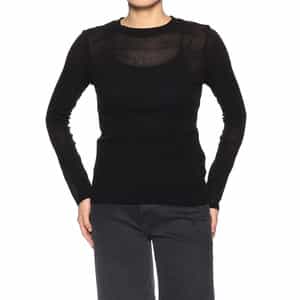 ウォッシャブル ロングスリーブシアーカットソー(ふろしき付き)