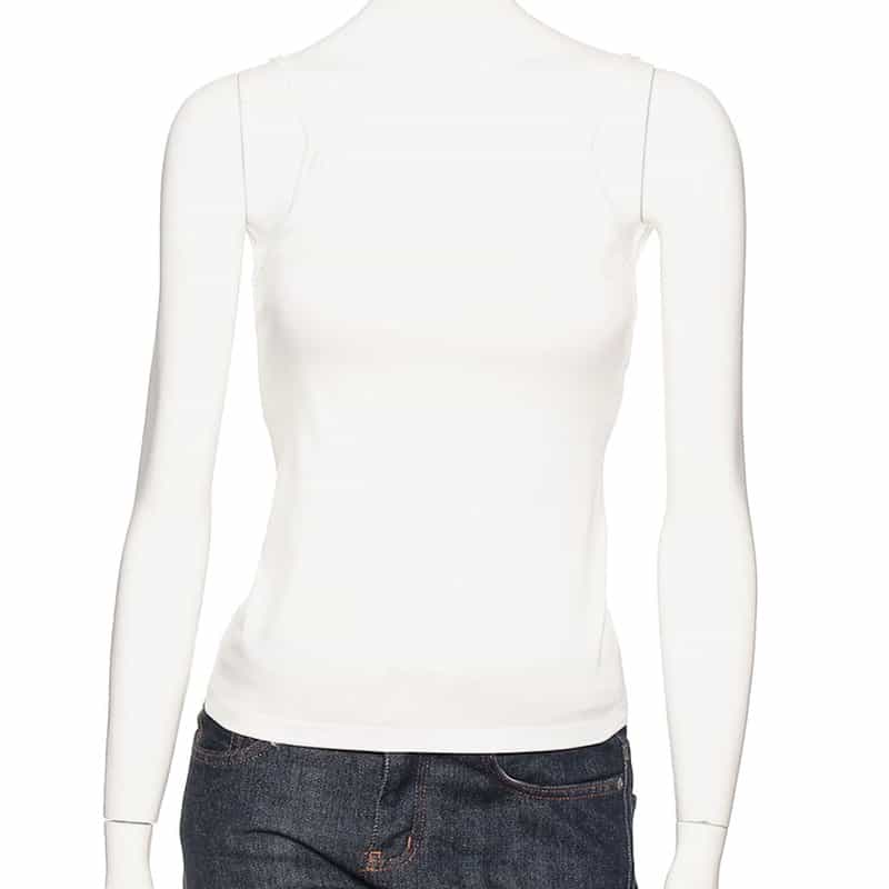 BARNEYS NEW YORK ウォッシャブル バックオープンパッドキャミソール(ふろしき付き) WHITE