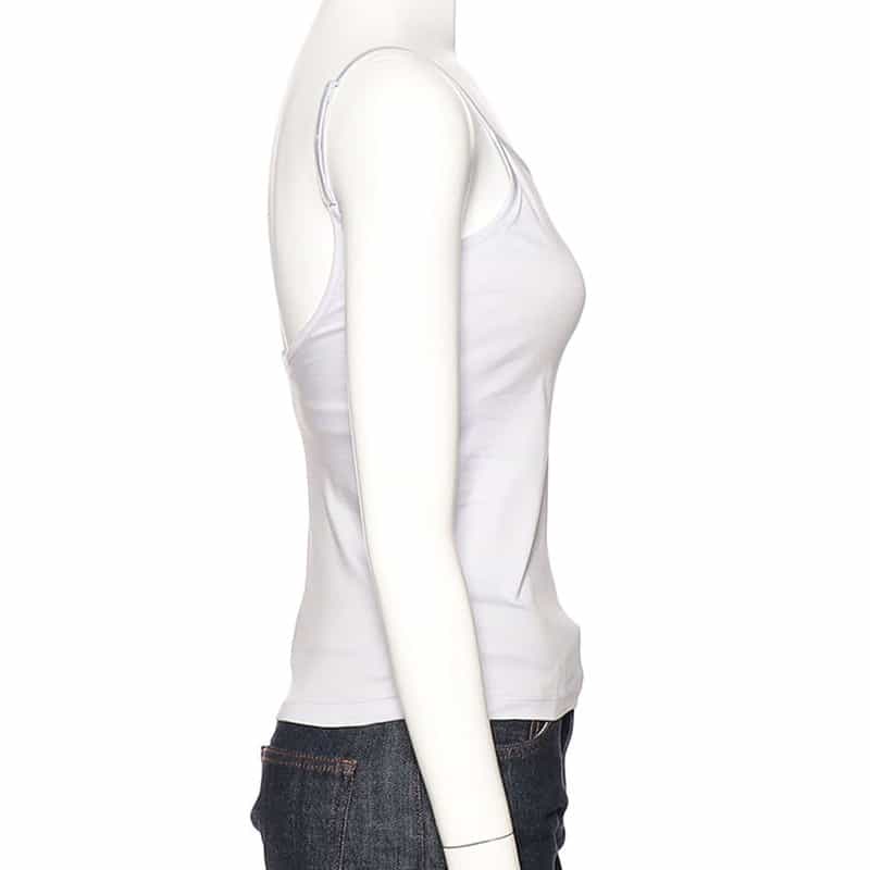 BARNEYS NEW YORK ウォッシャブル バックオープンパッドキャミソール(ふろしき付き) LIGHT GRAY