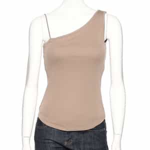 ウォッシャブル ワンショルダーパットタンクトップ(ふろしき付き)