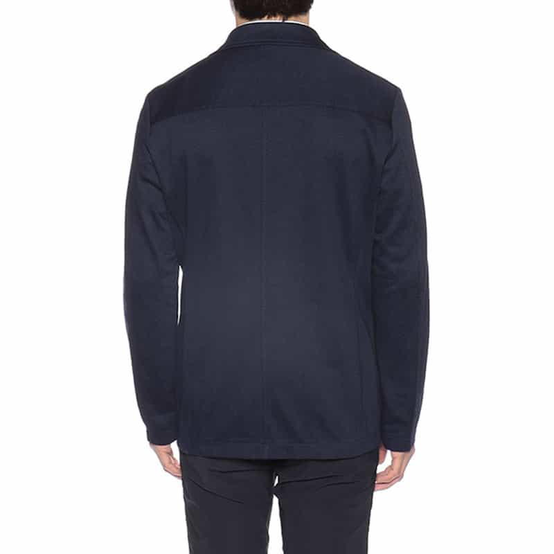 T-JACKET バーニーズ ニューヨーク限定ヘリンボーン柄ジャージージャケット "TOKYO" NAVY
