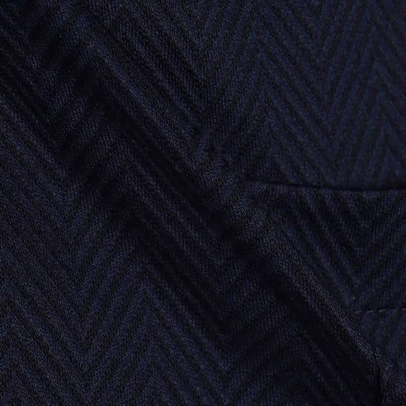 T-JACKET バーニーズ ニューヨーク限定ヘリンボーン柄ジャージージャケット "TOKYO" NAVY