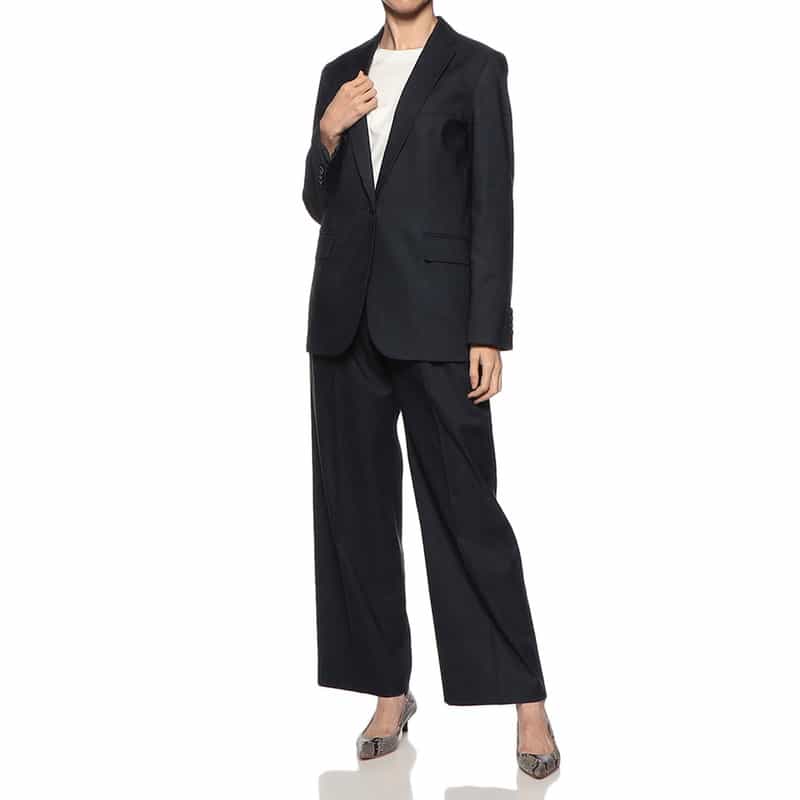 BARNEYS NEW YORK セットアップ ボックステーラードジャケット NAVY